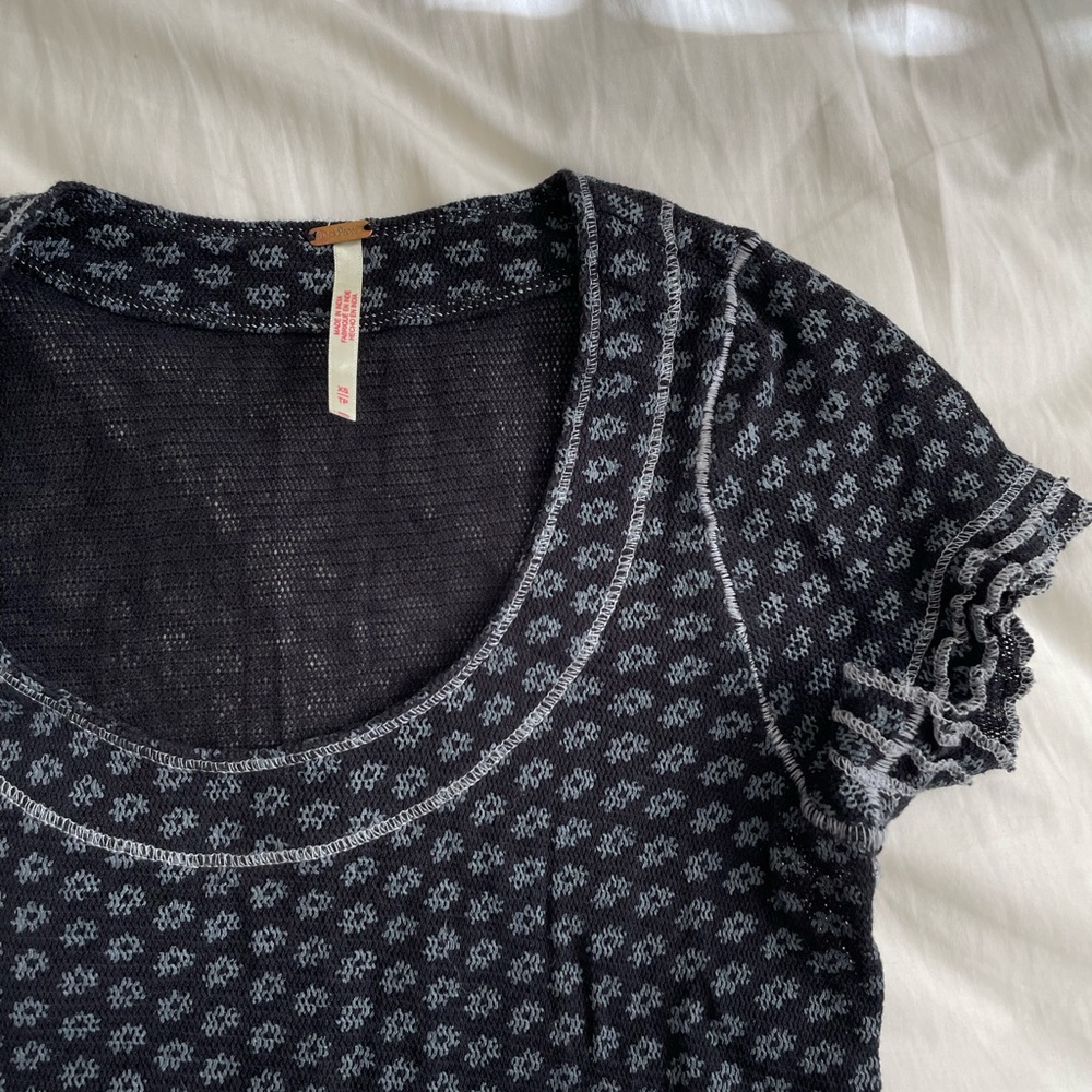 Free people lace gardener tee size XS